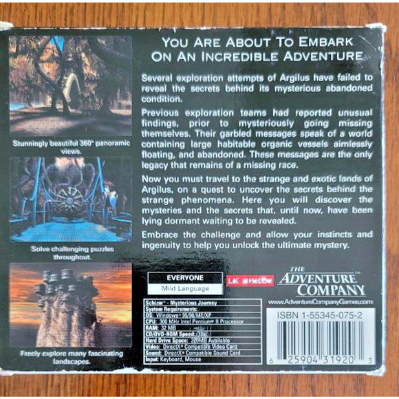 Schizm: Mysterious Journey (PC, 2001) ML283 - Picture 3 of 7